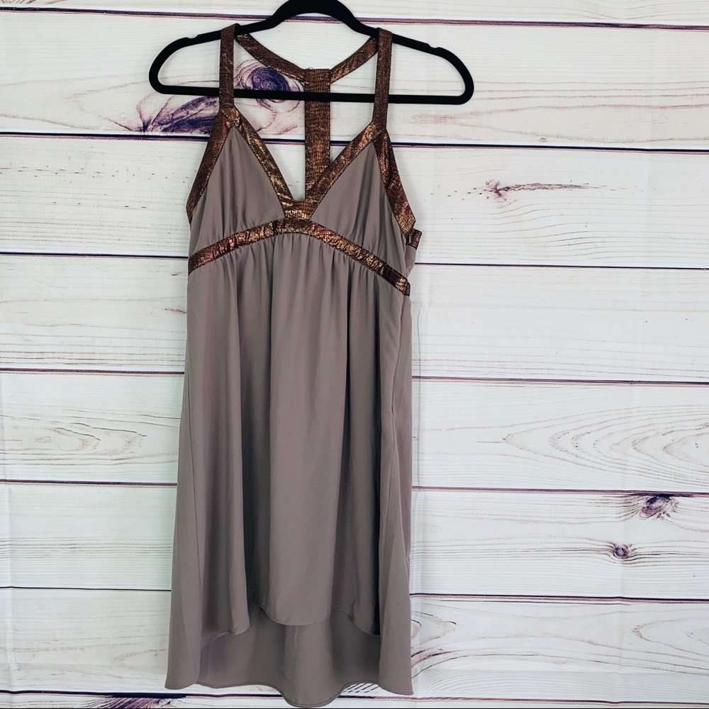 Gentle fawn taupe gold t-strap back babydo…